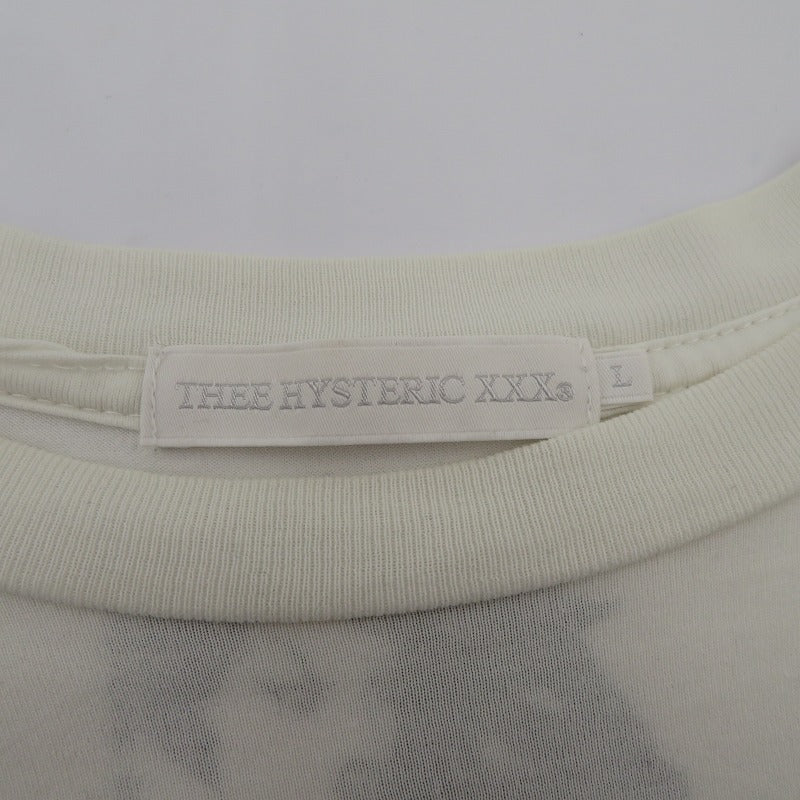 Thee Hysteric XXX | ジィヒステリックトリプルエックス NIAGARA/AGAB 半袖Ｔシャツ 06221CT10 ホワイト サイズ：L【瀬戸大橋店】