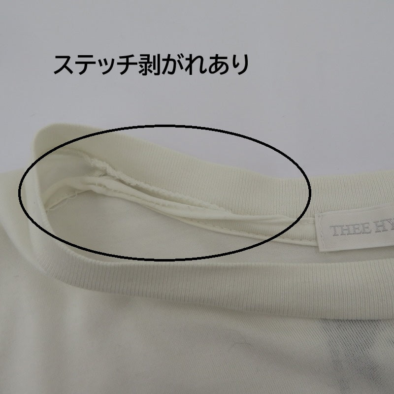 Thee Hysteric XXX | ジィヒステリックトリプルエックス NIAGARA/AGAB 半袖Ｔシャツ 06221CT10 ホワイト サイズ：L【瀬戸大橋店】