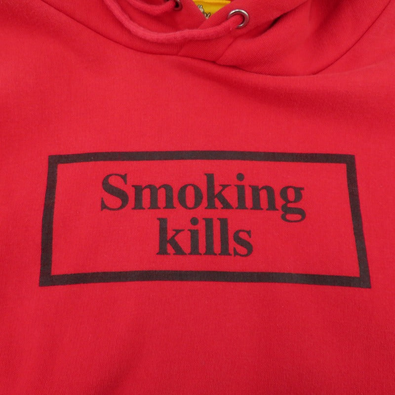 #FR2 | エフアールツー Smoking Kills パーカー レッド サイズ：L【瀬戸大橋店】