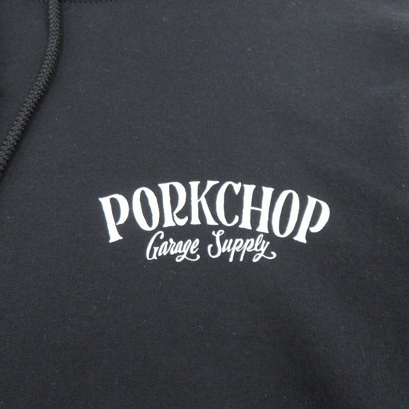 PORK CHOP | ポークチョップ パーカー ブラック サイズ：S【瀬戸大橋店】