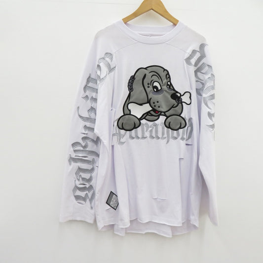 GALFY | ガルフィー 病みに染まりしロンT 長袖Ｔシャツ 143090 ホワイト サイズ：XL【瀬戸大橋店】
