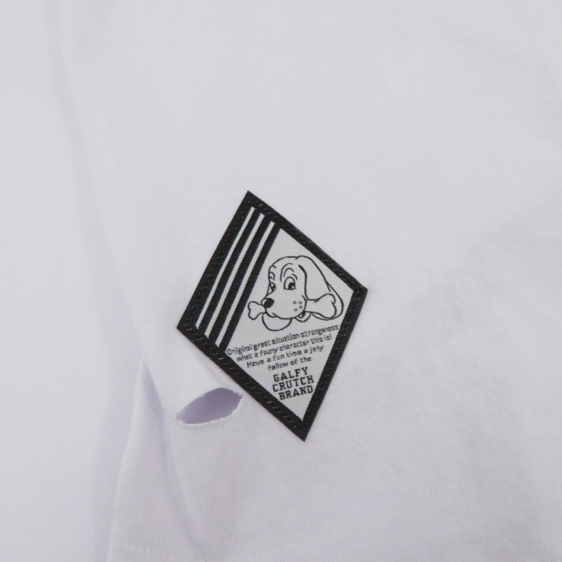 GALFY | ガルフィー 病みに染まりしロンT 長袖Ｔシャツ 143090 ホワイト サイズ：XL【瀬戸大橋店】