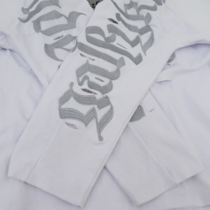 GALFY | ガルフィー 病みに染まりしロンT 長袖Ｔシャツ 143090 ホワイト サイズ：XL【瀬戸大橋店】