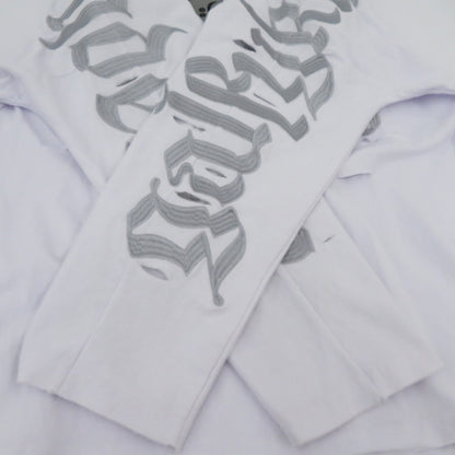 GALFY | ガルフィー 病みに染まりしロンT 長袖Ｔシャツ 143090 ホワイト サイズ：XL【瀬戸大橋店】