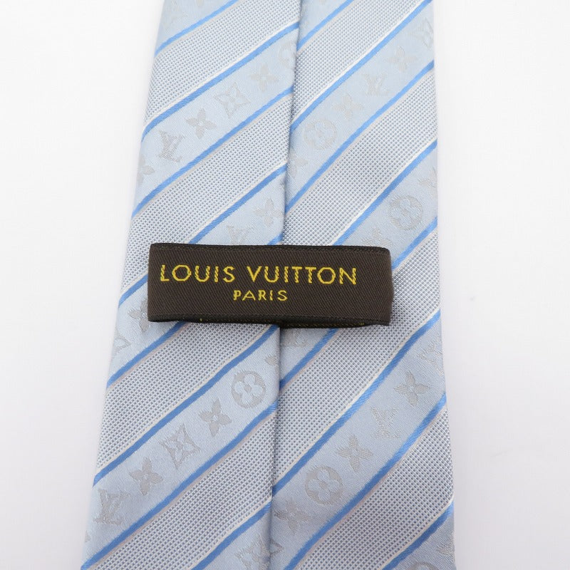 LOUIS VUITTON | ルイ・ヴィトン モノグラム ストライプ ネクタイ ブルー【瀬戸大橋店】