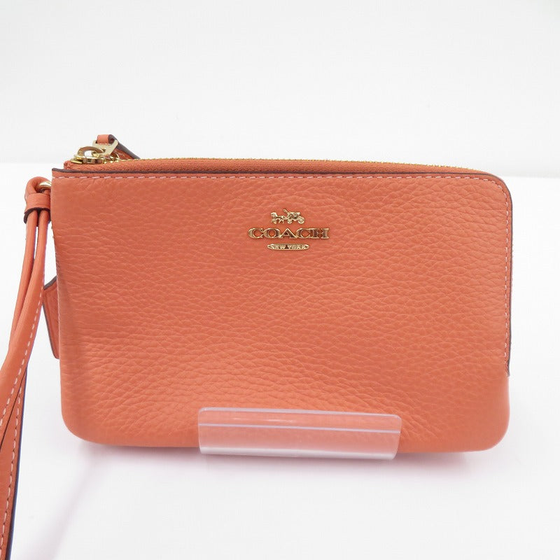 COACH | コーチ ダブルコーナージップ リストレットポーチ ポーチ L2211-6649 ピンク【瀬戸大橋店】