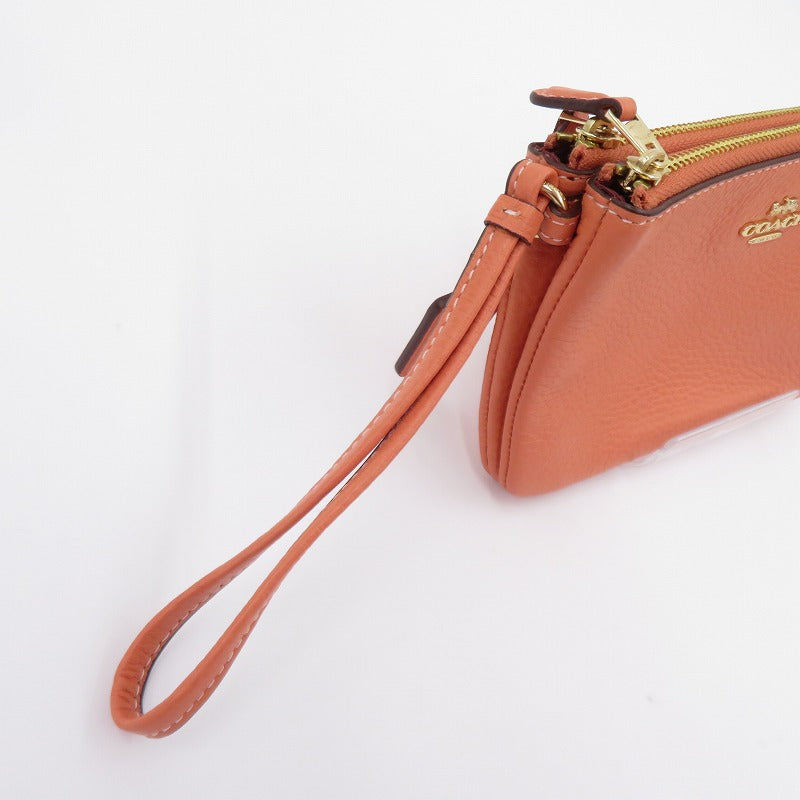 COACH | コーチ ダブルコーナージップ リストレットポーチ ポーチ L2211-6649 ピンク【瀬戸大橋店】