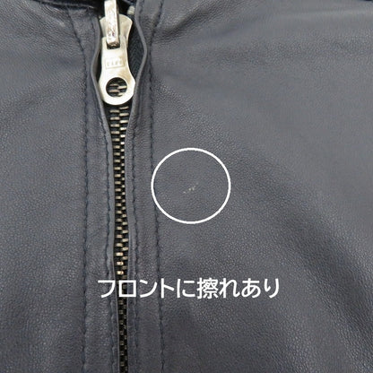 VAZZOLER リバーシブル ジャケット レザー ブラック×ネイビー サイズ：46【瀬戸大橋店】