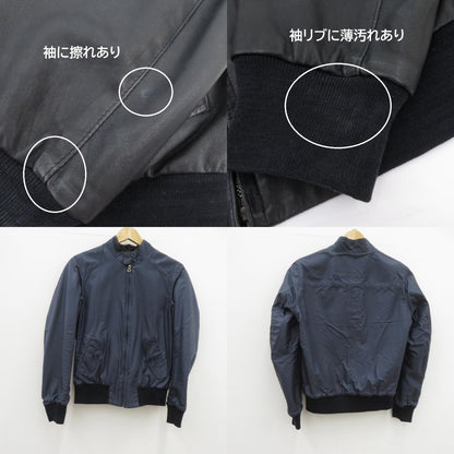 VAZZOLER リバーシブル ジャケット レザー ブラック×ネイビー サイズ：46【瀬戸大橋店】