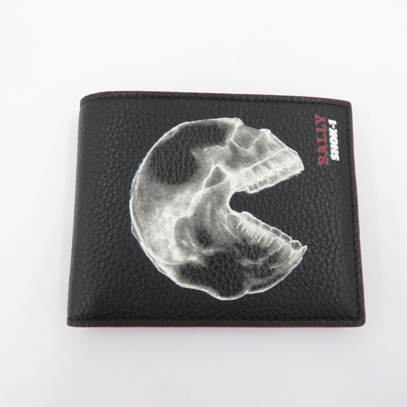 BALLY | バリー ×SHOK-1 18aw 二つ折り財布 ブラック【瀬戸大橋店】