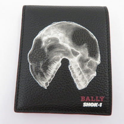 BALLY | バリー ×SHOK-1 18aw 二つ折り財布 ブラック【瀬戸大橋店】