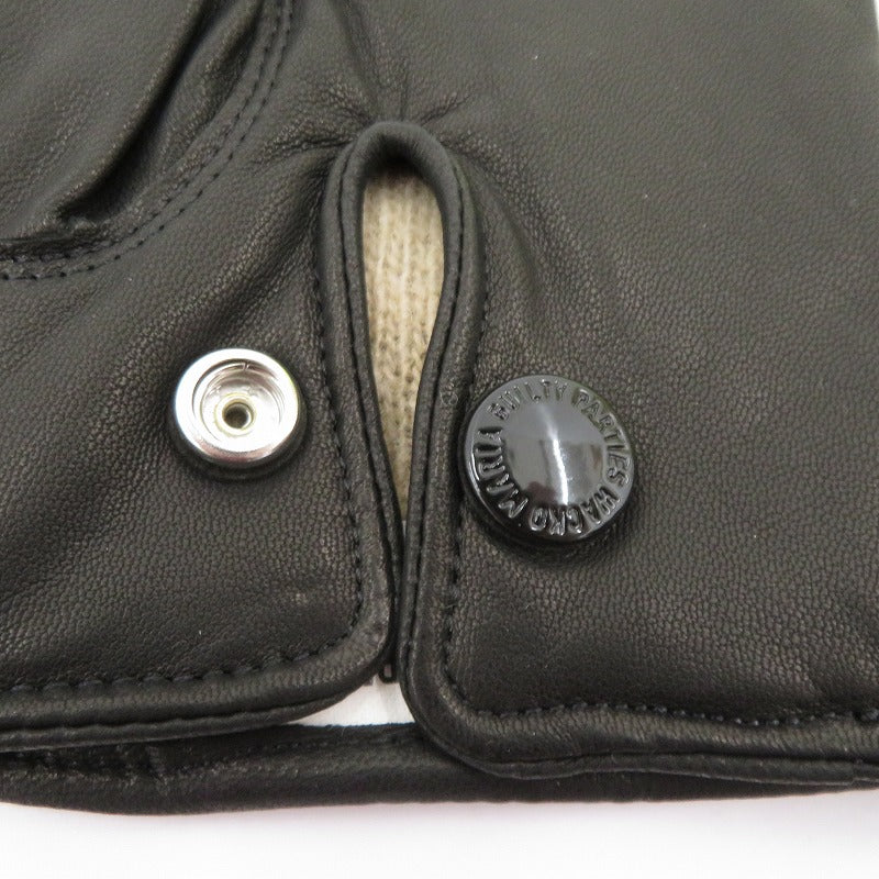 WACKOMARIA | ワコマリア LEATHER GLOVE 25FW 手袋 25FW-WMA-GL01 ブラック【瀬戸大橋店】
