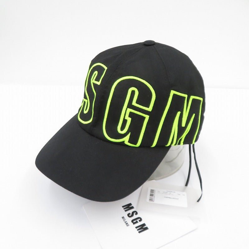 MSGM | エムエスジーエム LOGO CAP キャップ 3240ML05 ブラック【瀬戸大橋店】
