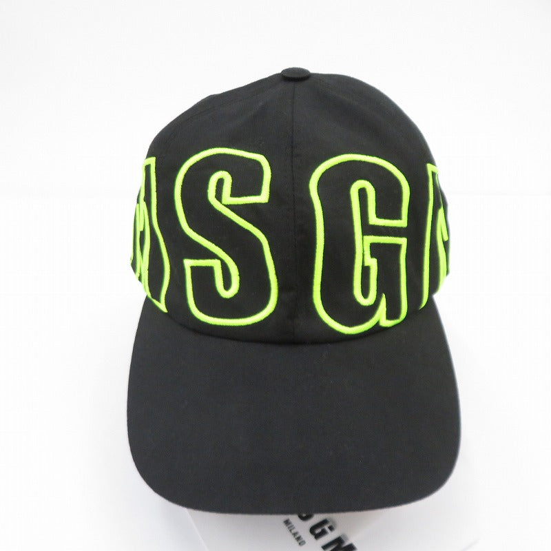 MSGM | エムエスジーエム LOGO CAP キャップ 3240ML05 ブラック【瀬戸大橋店】