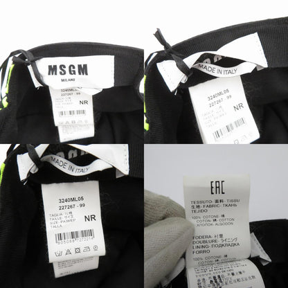 MSGM | エムエスジーエム LOGO CAP キャップ 3240ML05 ブラック【瀬戸大橋店】
