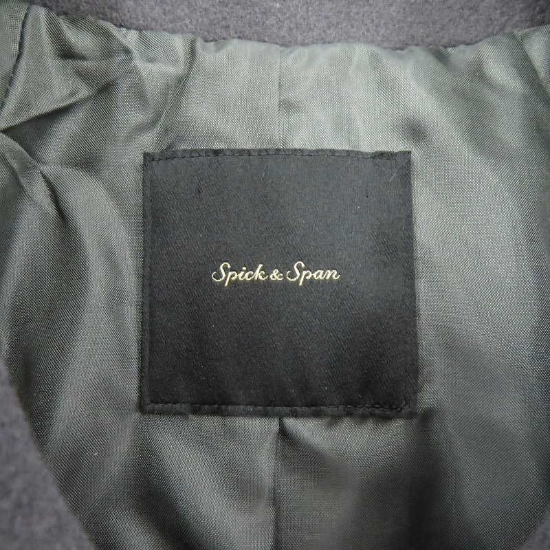 Spick&Span | スピックアンドスパン W/Nyモッサステンカラーショートコート その他アウター 24-020-200-2090 グレー サイズ：34【瀬戸大橋店】