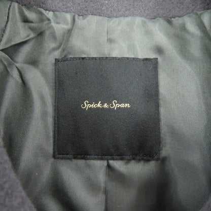 Spick&Span | スピックアンドスパン W/Nyモッサステンカラーショートコート その他アウター 24-020-200-2090 グレー サイズ：34【瀬戸大橋店】