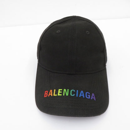 BALENCIAGA | バレンシアガ レインボーロゴ キャップ ブラック【瀬戸大橋店】
