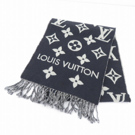 LOUIS VUITTON | ルイ・ヴィトン エシャルプ シンプリ― LV マフラー M79503 ブラック【瀬戸大橋店】