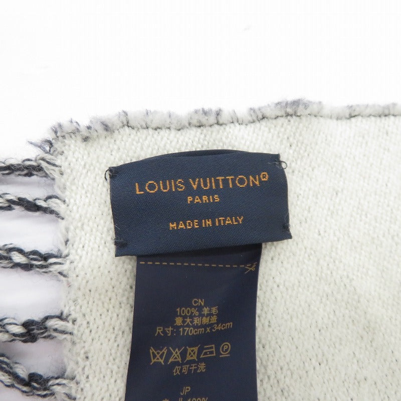 LOUIS VUITTON | ルイ・ヴィトン エシャルプ シンプリ― LV マフラー M79503 ブラック【瀬戸大橋店】