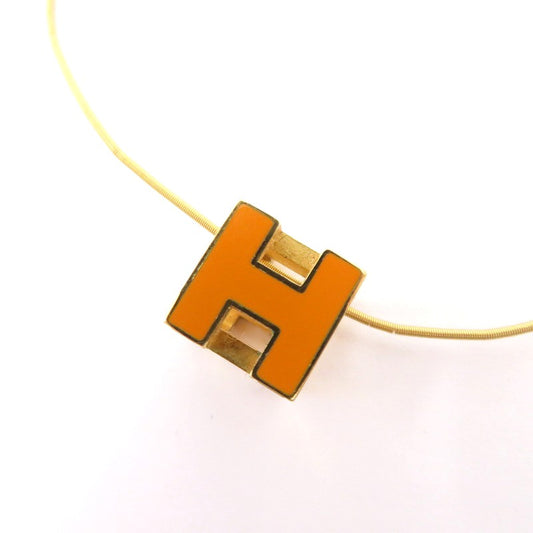 HERMES | エルメス カージュドアッシュ Hキューブ ネックレス オレンジ【瀬戸大橋店】