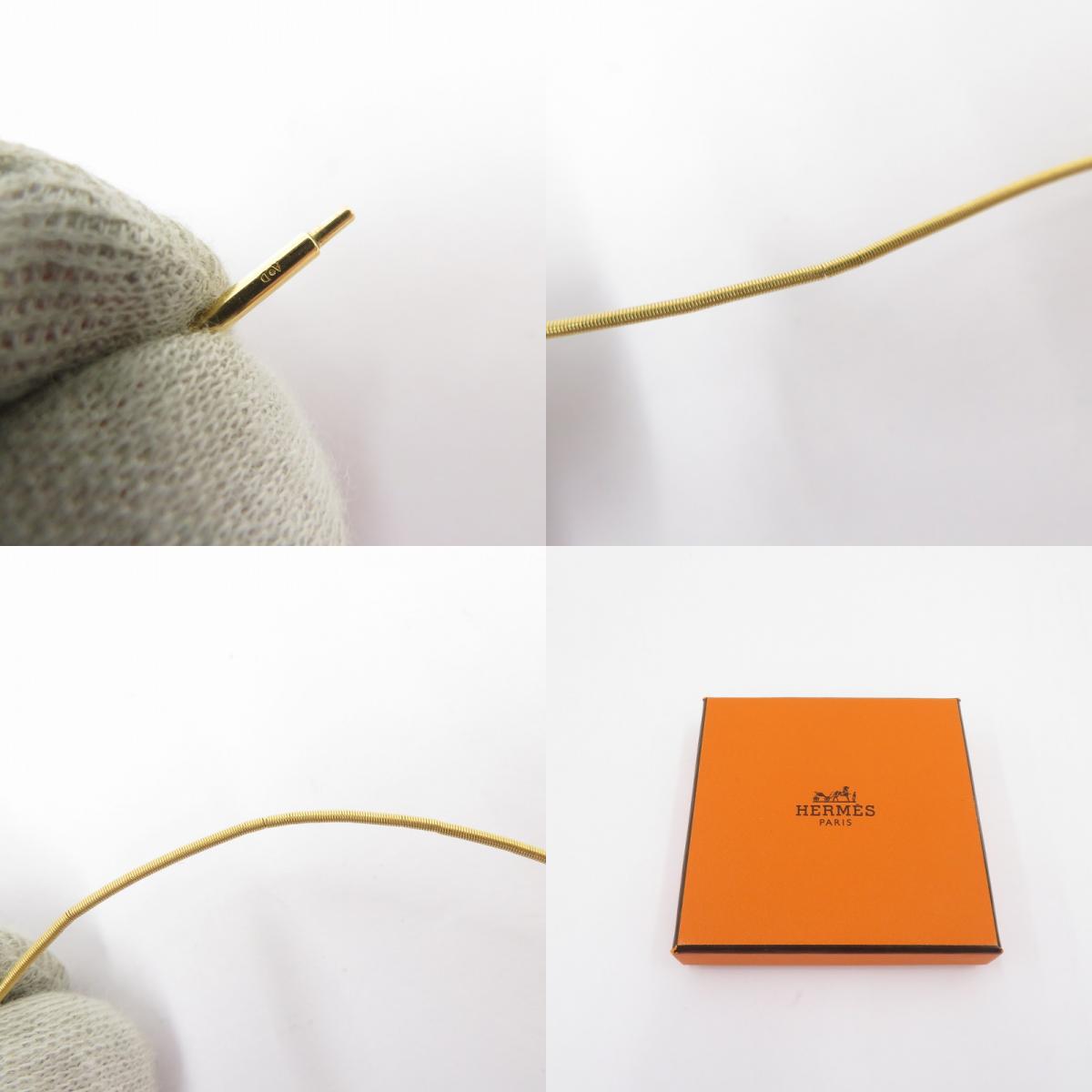 HERMES | エルメス カージュドアッシュ Hキューブ ネックレス オレンジ【瀬戸大橋店】