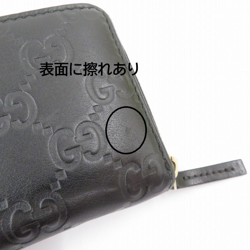 GUCCI | グッチ グッチシマ ラウンドファスナーコインケース コインケース 235558･2149 ブラック【瀬戸大橋店】