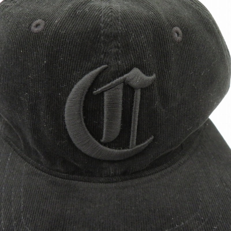 COOTIE | クーティー Corduroy 6 Panel Cap キャップ CTE-24A541 ブラック サイズ：FreeSize【瀬戸大橋店】