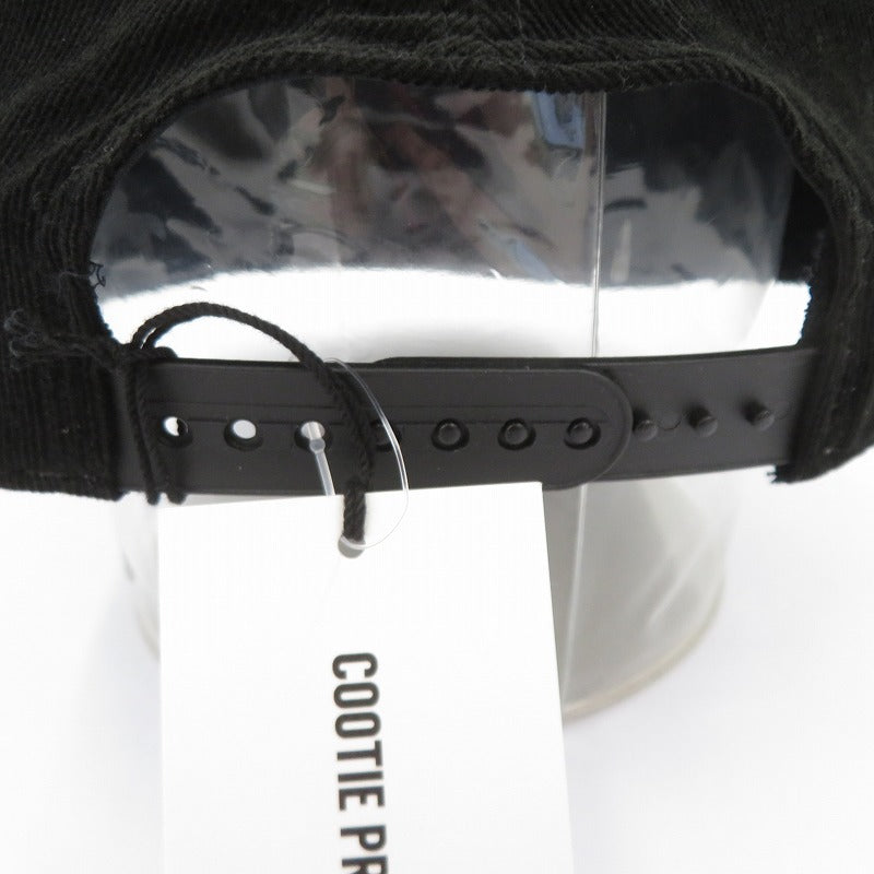 COOTIE | クーティー Corduroy 6 Panel Cap キャップ CTE-24A541 ブラック サイズ：FreeSize【瀬戸大橋店】