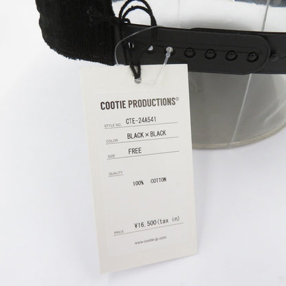 COOTIE | クーティー Corduroy 6 Panel Cap キャップ CTE-24A541 ブラック サイズ：FreeSize【瀬戸大橋店】