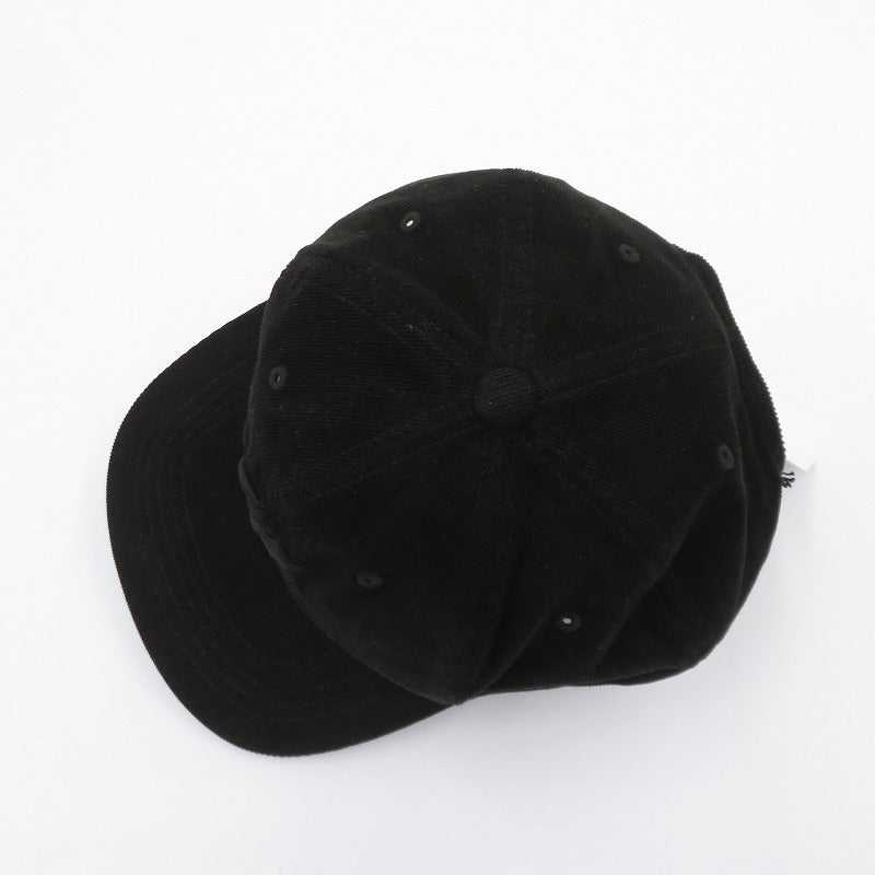 COOTIE | クーティー Corduroy 6 Panel Cap キャップ CTE-24A541 ブラック サイズ：FreeSize【瀬戸大橋店】
