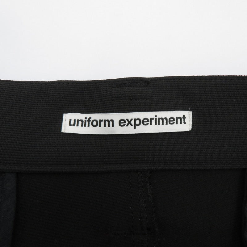 uniform experiment | ユニフォームエクスペリメント HIGH STRETCH PIQUE LONG PANTS パンツ UE-250018 ブラック サイズ：2【瀬戸大橋店】