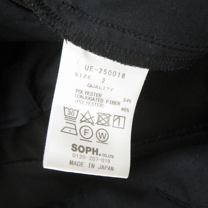 uniform experiment | ユニフォームエクスペリメント HIGH STRETCH PIQUE LONG PANTS パンツ UE-250018 ブラック サイズ：2【瀬戸大橋店】