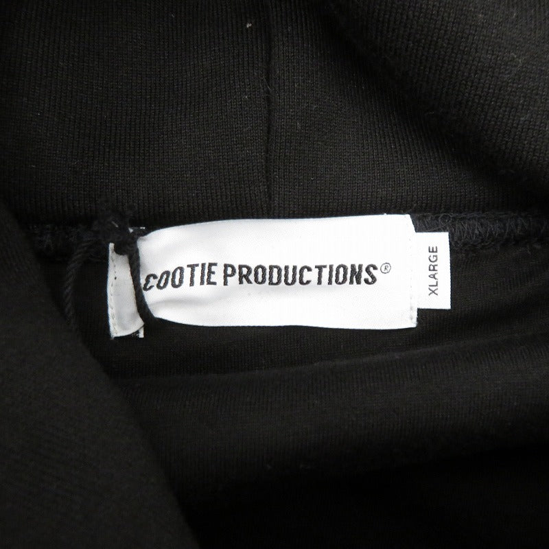 COOTIE | クーティー Swallow Rib Sweat Hoodie パーカー CTE-25A339 ブラック サイズ：XL【瀬戸大橋店】