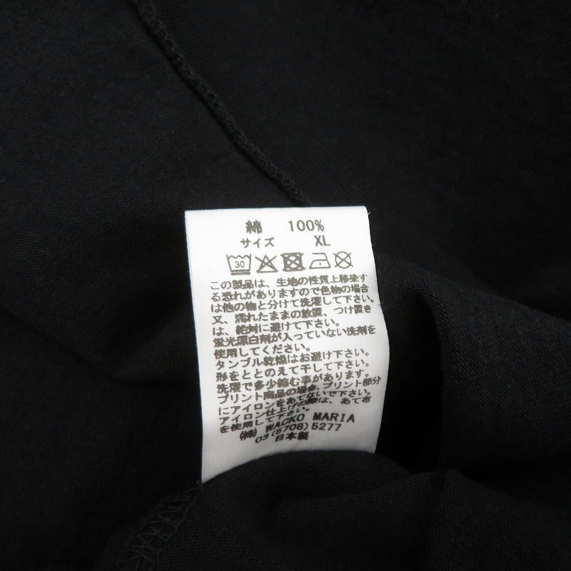 WACKOMARIA | ワコマリア WASHED HEAVY WEIGHT POCKET T-SHIRT 半袖Ｔシャツ 26SS-WMT-WT15 ブラック サイズ：XL【瀬戸大橋店】