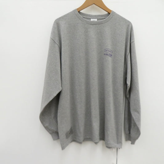 W)TAPS | ダブルタップス PROTECTED BY/LS/COTTON 長袖Ｔシャツ 252ATDT-LTM02S グレー サイズ：2【瀬戸大橋店】