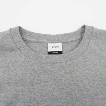 W)TAPS | ダブルタップス PROTECTED BY/LS/COTTON 長袖Ｔシャツ 252ATDT-LTM02S グレー サイズ：2【瀬戸大橋店】