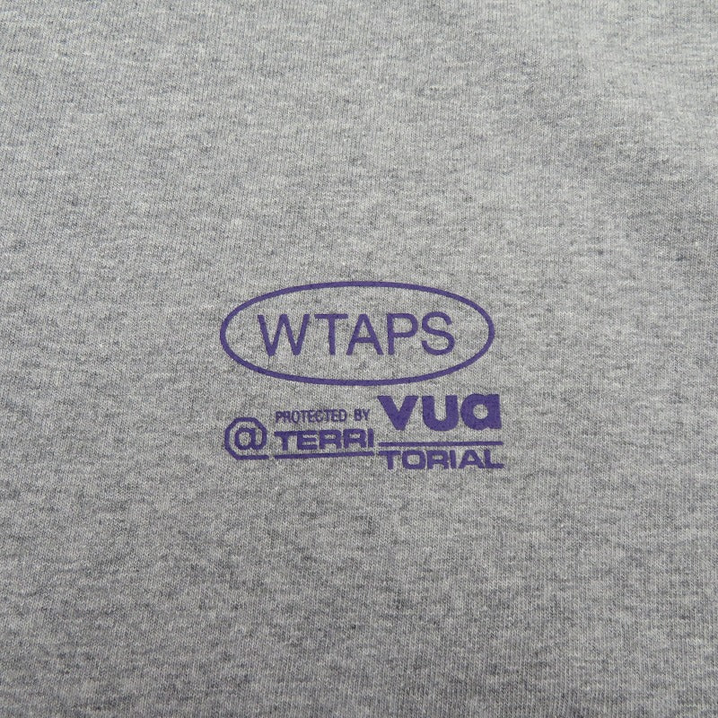 W)TAPS | ダブルタップス PROTECTED BY/LS/COTTON 長袖Ｔシャツ 252ATDT-LTM02S グレー サイズ：2【瀬戸大橋店】
