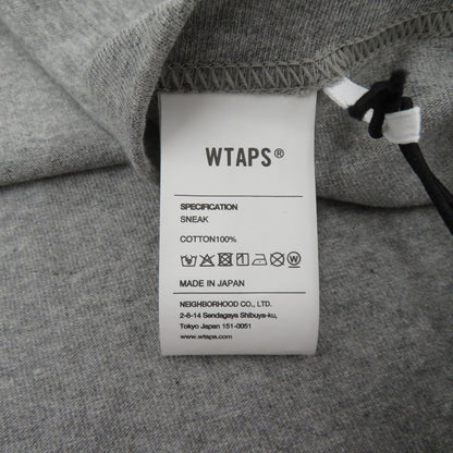 W)TAPS | ダブルタップス PROTECTED BY/LS/COTTON 長袖Ｔシャツ 252ATDT-LTM02S グレー サイズ：2【瀬戸大橋店】