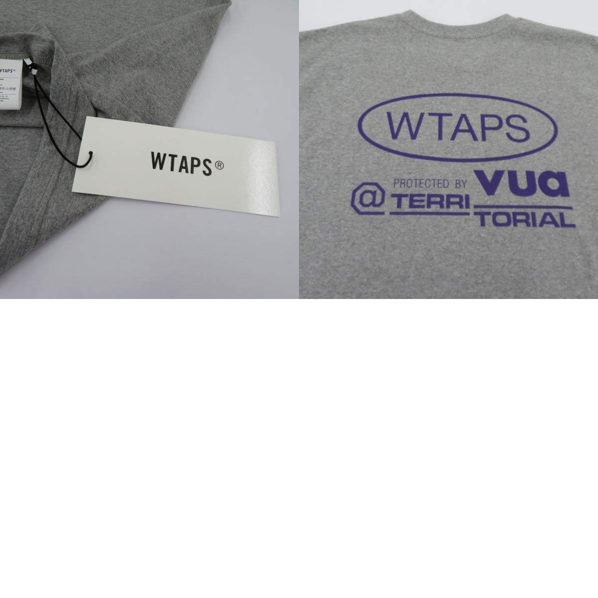 W)TAPS | ダブルタップス PROTECTED BY/LS/COTTON 長袖Ｔシャツ 252ATDT-LTM02S グレー サイズ：2【瀬戸大橋店】