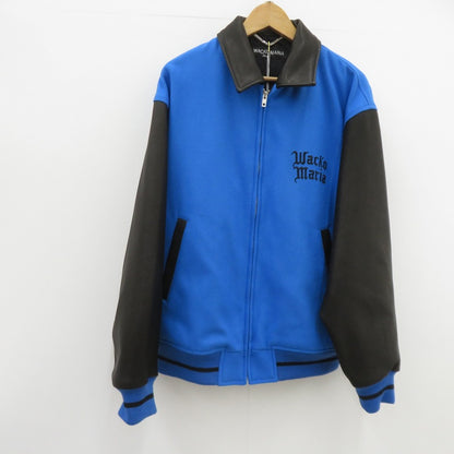 WACKOMARIA | ワコマリア LEATHER VARSITY JACKET( TYPE-2 ) ウールジャケット スタジャン 26SS-WMO-BL06 ブルー サイズ：L【瀬戸大橋店】