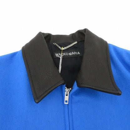 WACKOMARIA | ワコマリア LEATHER VARSITY JACKET( TYPE-2 ) ウールジャケット スタジャン 26SS-WMO-BL06 ブルー サイズ：L【瀬戸大橋店】