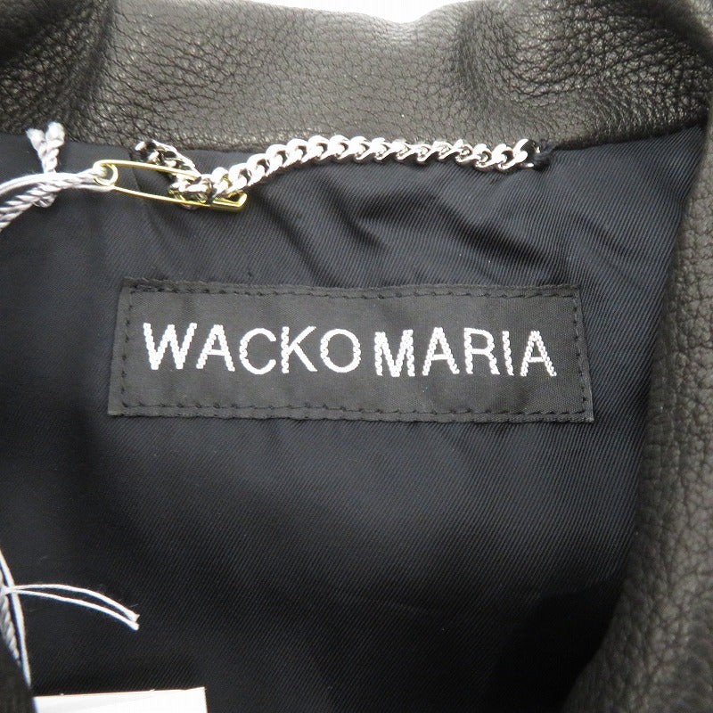 WACKOMARIA | ワコマリア LEATHER VARSITY JACKET( TYPE-2 ) ウールジャケット スタジャン 26SS-WMO-BL06 ブルー サイズ：L【瀬戸大橋店】
