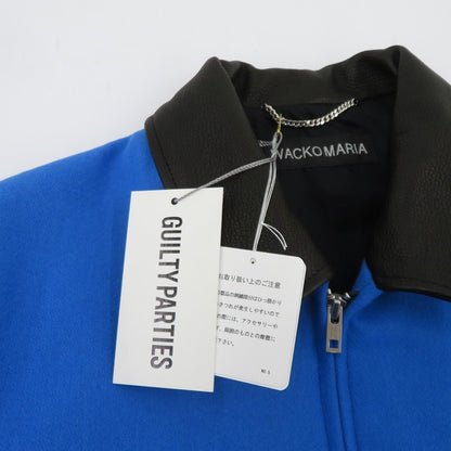 WACKOMARIA | ワコマリア LEATHER VARSITY JACKET( TYPE-2 ) ウールジャケット スタジャン 26SS-WMO-BL06 ブルー サイズ：L【瀬戸大橋店】