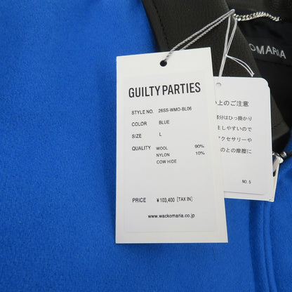 WACKOMARIA | ワコマリア LEATHER VARSITY JACKET( TYPE-2 ) ウールジャケット スタジャン 26SS-WMO-BL06 ブルー サイズ：L【瀬戸大橋店】