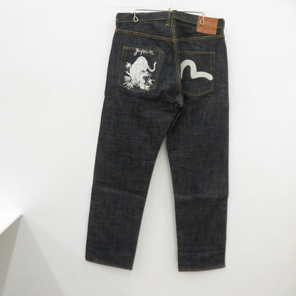 EVISU | エヴィス 虎 カモメ 刺繍 デニムパンツ 2001 サイズ:36×35 ネイビー【瀬戸大橋店】