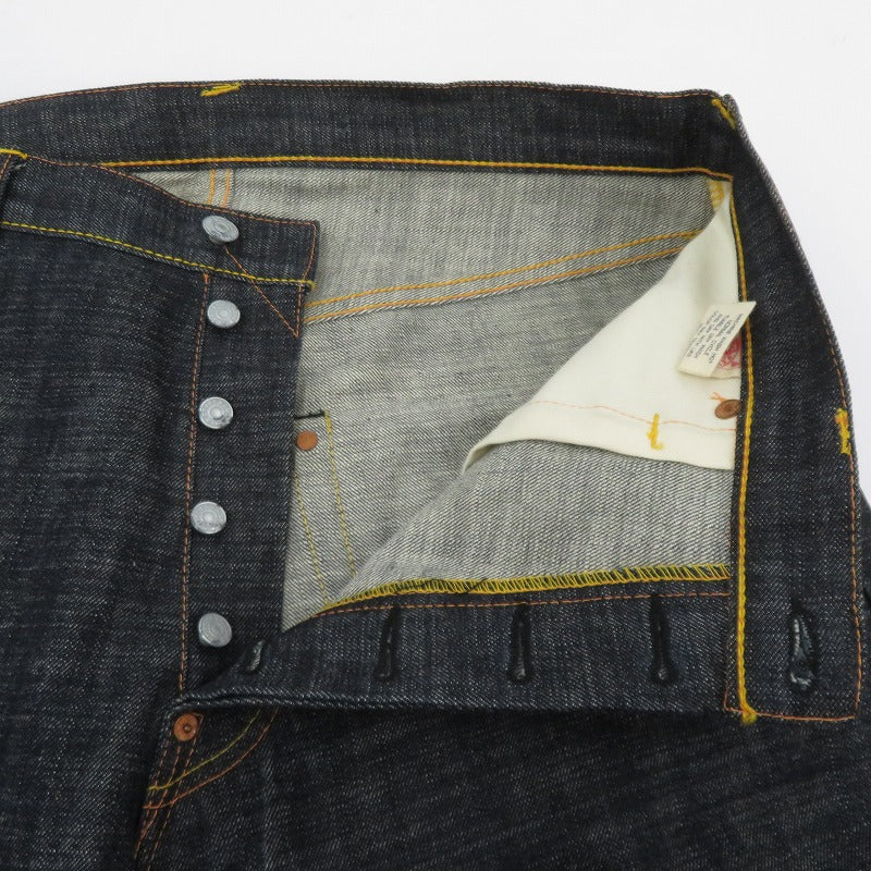 EVISU | エヴィス 虎 カモメ 刺繍 デニムパンツ 2001 サイズ:36×35 ネイビー【瀬戸大橋店】