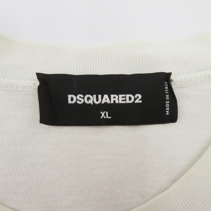 DSQUARED2 | ディースクエアード 22AW 長袖Ｔシャツ S71GD1196 ホワイト サイズ：XL【瀬戸大橋店】