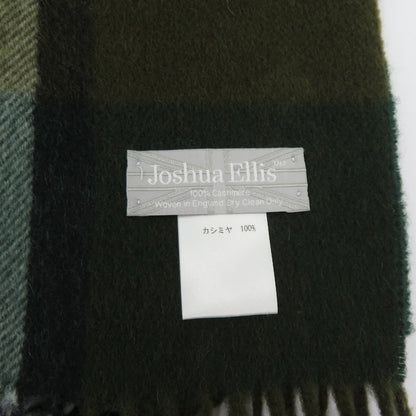 Joshua Ellis カシミヤ マフラー グリーン【瀬戸大橋店】