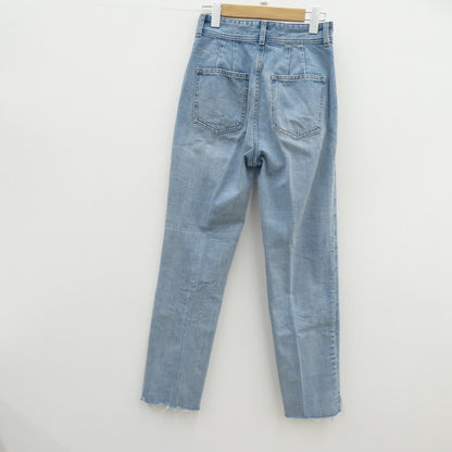 STYLEMIXER カットオフセンタープレスデニム デニムパンツ 500ISS11-0871-1 ブルー サイズ：S【瀬戸大橋店】
